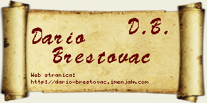 Dario Brestovac vizit kartica